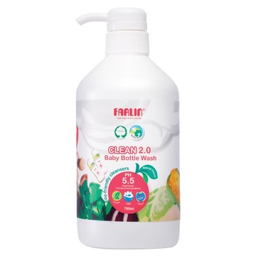 FARLIN 奶瓶蔬果清潔劑 Clean 2.0 中性配方溫和不傷手  700ml  1瓶