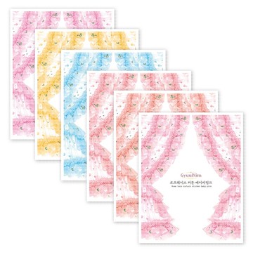 玫瑰蕾絲窗簾貼紙 (A款)