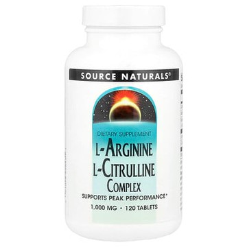 Source Naturals, L-精氨酸，L-瓜氨酸複合片，1000 mg，120片
