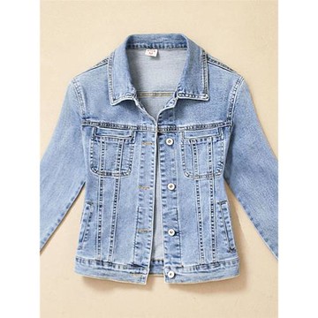 牛仔外套小個子短款春季新款牛仔褂上衣收腰高端復古美式高街女裝