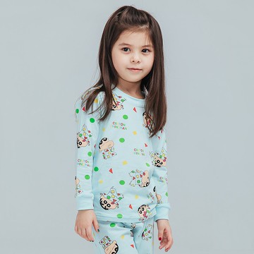 【ONEDER旺達】蠟筆小新 純棉長袖套裝 家居服 兒童睡衣