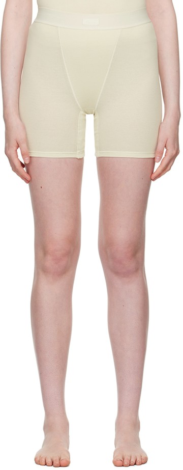 SKIMS 灰白色 Cotton Rib 平角内裤