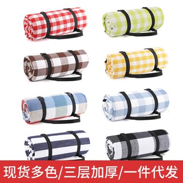 現貨戶外腈綸款野餐墊毯 ins風網紅多款戶外野營防水沙灘墊