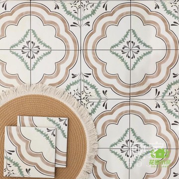 免運 公司貨 地面磚 法式復古風花瓣拼花瓷磚 民宿酒店浴室廚房陽臺衛生間客廳臥室地磚 可開發票 全館八折 工廠現貨直銷 新品特價 HTXW12232