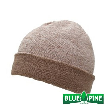【BLUEPINE 】雙色雙面毛帽『杏/駝』B62207 戶外 露營 登山 健行 休閒 時尚 保暖 禦寒 帽子 保暖帽