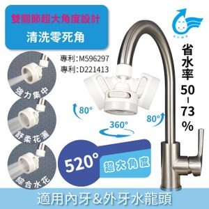特力屋超廣角三段增壓導水器