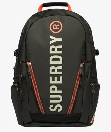 Superdry Women's Ladies Tarp Rucksack, Black and White Size: 1SIZE