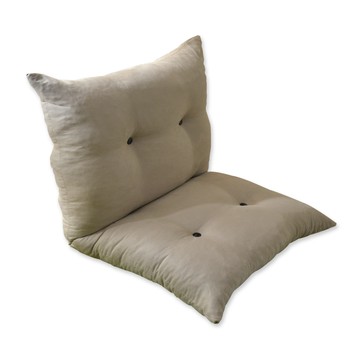 【班尼斯】胖胖貓 惰性和室椅/單人沙發-卡其色麂皮絨