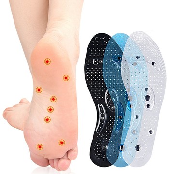 大友los2283貳組跨境透明磁療鞋墊8顆磁石男女透氣運動休閒減震鞋墊現貨批發