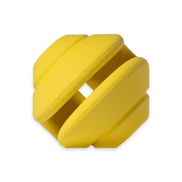 PetDreamHouse 幾何藏食彈跳玩具-百變趣彈系列-黃星球 (狗玩具 貓玩具 藏食玩具 拋接玩具)