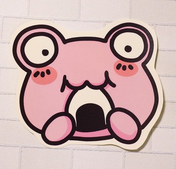 【哈蛙蛙系列】我是吃貨/ 防水貼紙