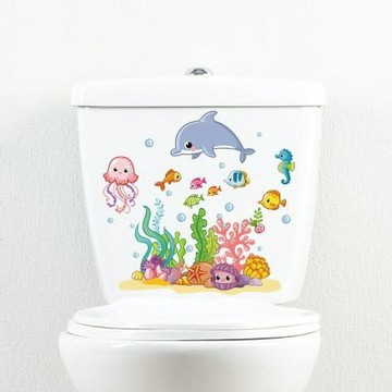 【MR.ZAKKA】創意萬用裝飾貼紙-童趣主題 可愛卡通海底世界 A款 兒童房布置 DIY可移式壁貼 無痕壁貼 牆貼