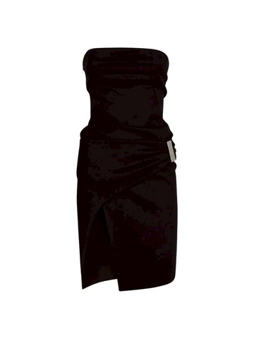 The Attico Black Midi Dress