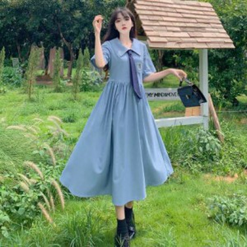 新作レディース 女の子 ワンピース 制服 女子高生 学生服 通学 半袖 ワンピース 学生清純 ロングワンピース Aライン 学園可愛い セーラー 通販 Lineポイント最大1 0 Get Lineショッピング