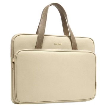 tomtoc 筆電包 時尚日記 13/14吋筆記型電腦 尺寸貼合 細絨毛內襯 邊角防護設計 防潑水  32.5 x 23.2cm  暖柔沙  1個