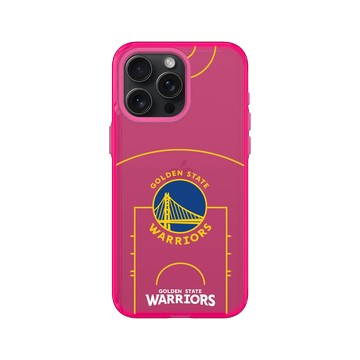 iPhone 15 Pro Max Clear 粉漾桃 - NBA - 球場系列-金州勇士 Golden State Warriors - Court