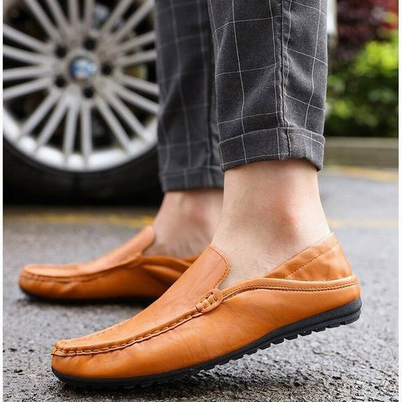 シューズ メンズ スリッポン カジュアルシューズ ビジネス ドライビング デッキシューズ 紳士靴 軽量 靴 大人 通販 Lineポイント最大get Lineショッピング