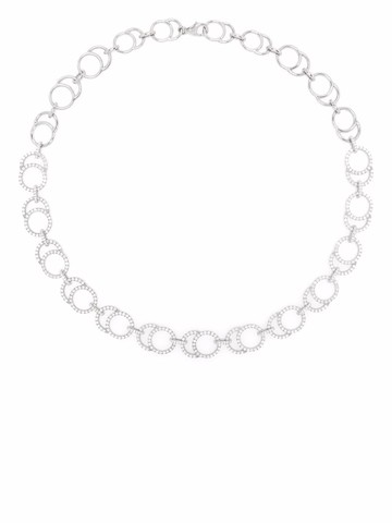 Courbet - 18kt recycled white gold CELESTE pavé laboratory-grown diamond necklace - women - Diamond/18kt Recycled Gold - One Size - Silver