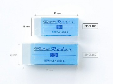 日本 SEED  EP-CL100/EP-CL150 雷達透明橡皮擦 CLEAR RADAR【APP滿額下單4%點數(單一帳號最高1500點)】6/30止