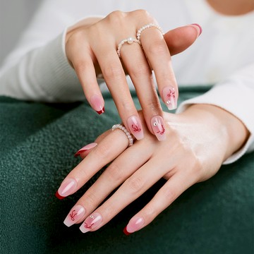 Dashing Diva/M 薄型經典美甲片-嫣紅芭蕾 MDA5F023CG