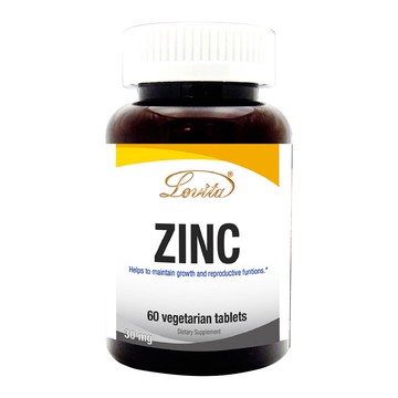 [Lovita 愛維他] 螯合鋅30mg (60錠/罐)-1入組