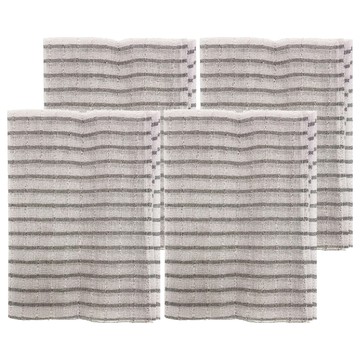 米諾諾竹炭去角質沐浴巾30x90cm 粗感編織深層清潔 台灣製造  灰色  4入