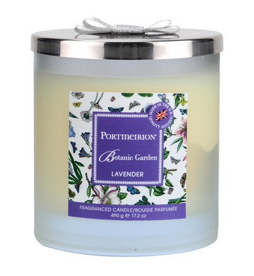 英Portmeirion玻璃雙蕊蠟燭禮盒(含蓋)-薰衣草【領券滿額再折千7/31止】