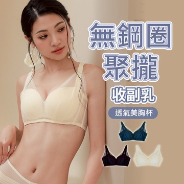 伊黛爾【無鋼圈】台灣製 美胸提托 集中包覆 防副乳 服貼胸型 機能內衣 女內衣 蕾絲內衣 #1315