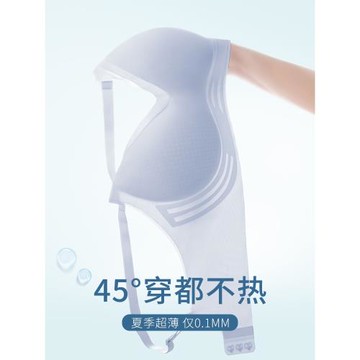 云朵超薄冰絲無痕內衣女夏季薄款大胸顯小胸罩吊帶美背運動背心式