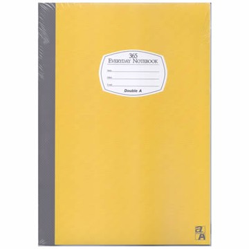 【文具通】Double A 18k40張入膠裝固頁筆記 黃14008 A3011297【APP滿額下單10%點數(單一帳號最高5000點)】1/31止
