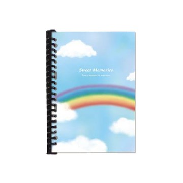 珠友ChuyuA5 20孔紙板活頁輕便夾/彩虹/SS-25030-04