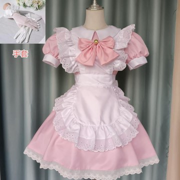 臺灣出貨 免運魔法少女小圓cosplay女僕咖啡cos鹿目圓 曉美焰小圓女僕動漫服裝0911