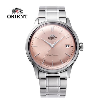 ORIENT 東方錶 DATEⅡ系列 機械錶 鋼帶款 RA-AC0M11Y 粉橘色 - 38.4mm