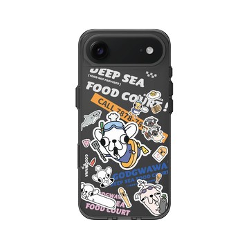 iPhone Air Clear (相機按鈕) 酷墨灰 - Godgwawa 變種吉娃娃 - 五星吉海底餐廳