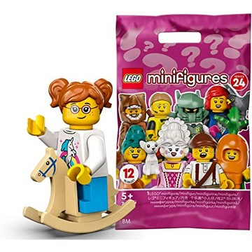 ||高雄 宅媽|樂高 積木|| LEGO"71037-11  木馬 小女孩 搖搖馬"（夾鏈袋裝）
