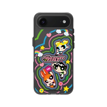 iPhone Air Clear (相機按鈕) 酷墨灰 - The Powerpuff Girls 飛天小女警 - 可愛小女警線條款