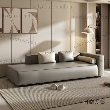 免運🎶精緻好物 科技布貓抓皮豆腐塊單人躺椅貴妃椅客廳酒店民宿高端貴妃沙髮