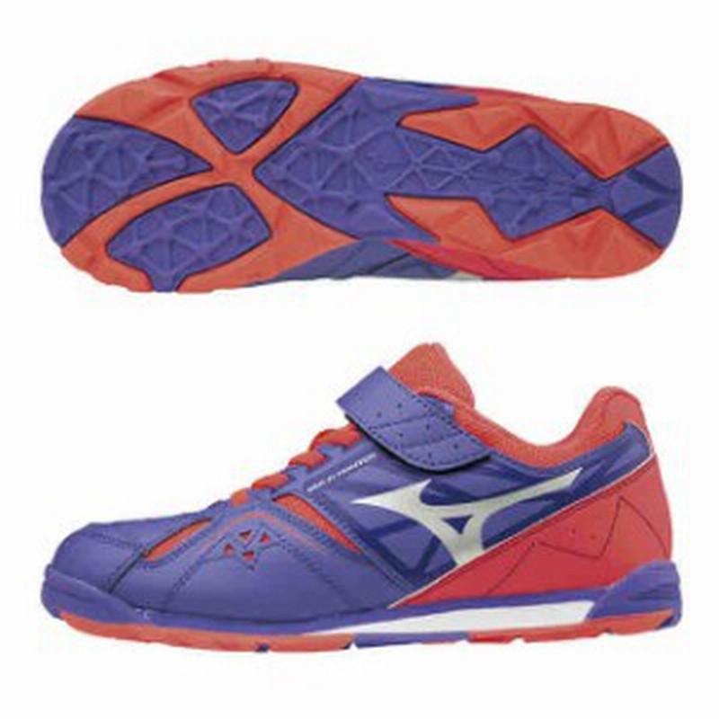 ミズノ キッズ 子供靴 スニーカー ジュニア マルチファイター パープル シルバー コーラル Mizuno K1gc1705 通販 Lineポイント最大1 0 Get Lineショッピング