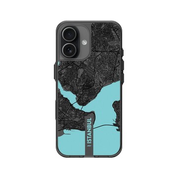 iPhone 17 Clear (相機按鈕) 酷墨灰 - JOCR - Istanbul (Black Logo)