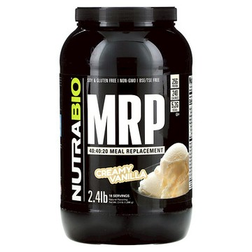 NutraBio, MRP 40:40:20 代餐，奶油香草味，2.4 磅（1096 克）