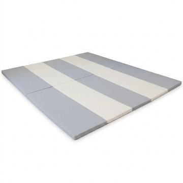 ELLKiZ 4折優質一般型摺疊地墊  200 x 70 x 4cm  Mono Gray