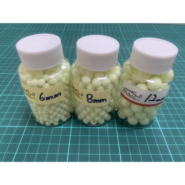 夜光珠6mm 8mm 12mm （夜光原色）《釣魚海釣船釣 釣組綁製卡夢線碳纖線尼龍線漁業用線小搞搞白帶魚敲底赤馬》