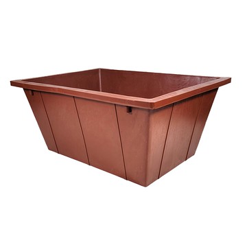 Multi-i 方形橡膠花盆  1個  紅色  55 x 41 x 24cm