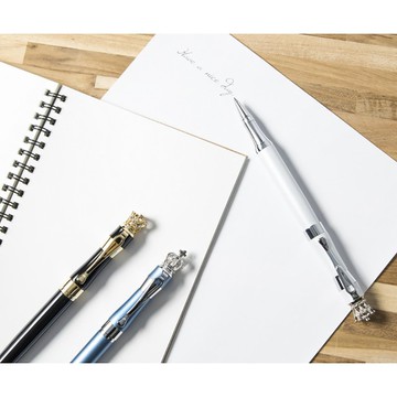 【DT&CREATION】龍行天下皇后鋼珠筆 - 白