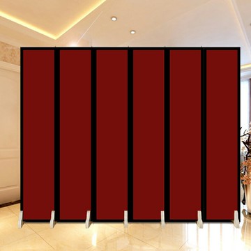 雙面可折疊酒店臥室隔斷時尚攝影屏風折屏布藝中式婚禮大紅色婚慶