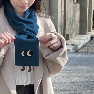 石墨烯雙面短圍巾-圍脖、保暖、出國、露營、聖誕節