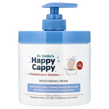 Happy Cappy, 保濕霜，無香，12 液量盎司（355 毫升）