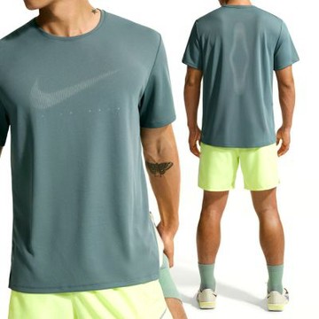 Nike As M Nk Df Uv Miler Flash SS T 短袖 男款 綠色 運動 IF2146-382
