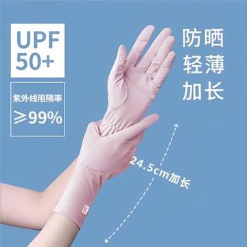 冰絲防曬手套女防紫外線2025新款夏季開車薄款騎行防滑漏指可觸屏