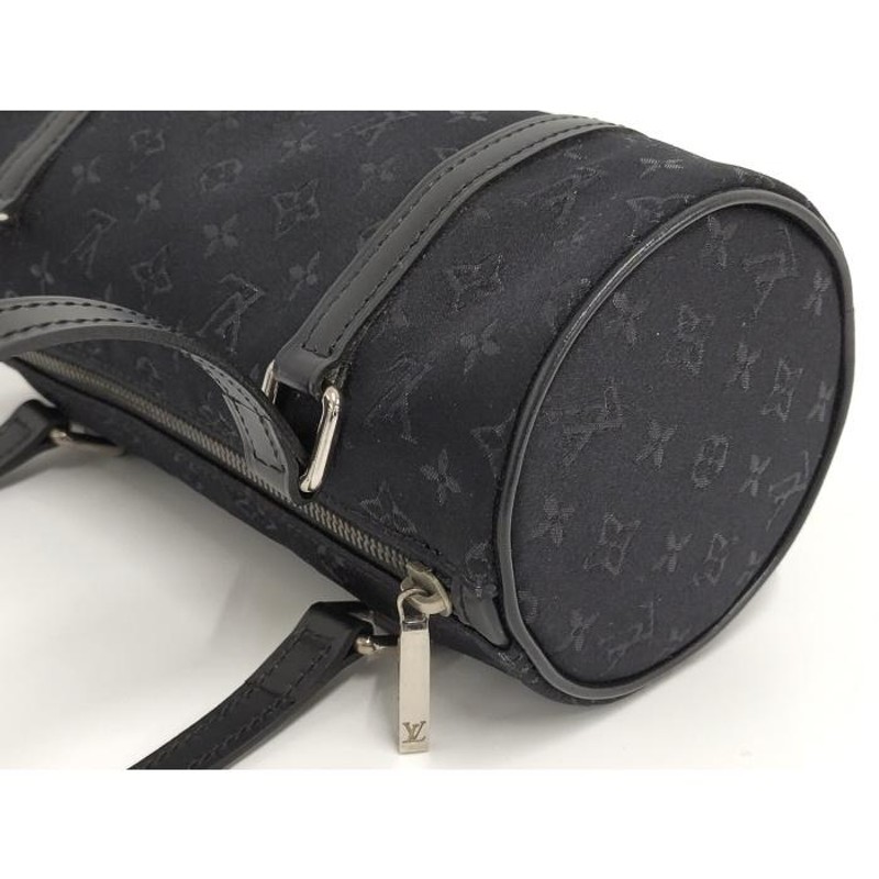 中古】LOUIS VUITTON リトル パピヨン ハンドバッグ モノグラムサテン ノワール M92352 | LINEブランドカタログ